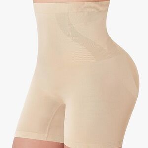 Seamless High-Waist Shapewear Shorts - Nude size XL